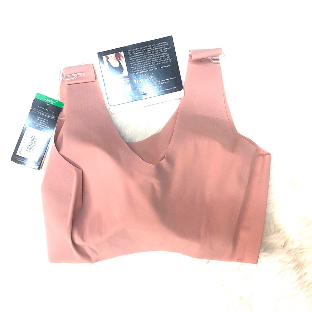 ✨ SALE NWT Wirefree Lined Comfort Bra in Modest Pink - Picture 3 of 11